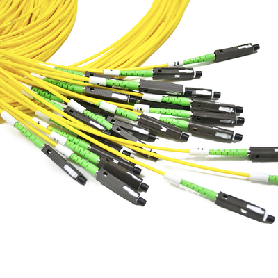24 fibre G657A1 pre-hanno terminato la MU al cavo di toppa ottico di LC