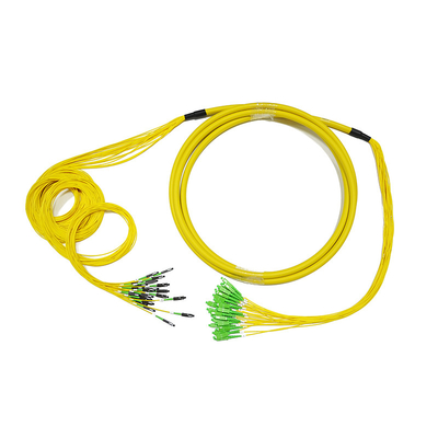 2M i 24 singoli modi MU-SC/APC del centro MP Pre-hanno terminato la fibra del cavo - cavo ottico di /pigtail del cavo di toppa